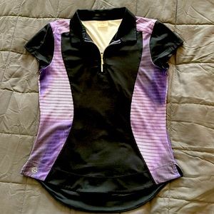 Chase 54 ladies’ golf top-purple/black. Size M